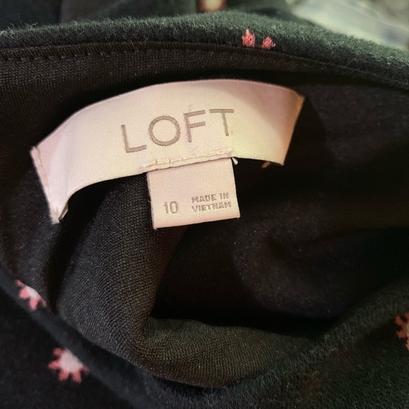 The Loft Womens Bell Sleeve Dress Sz 10 - Picture 8 of 8